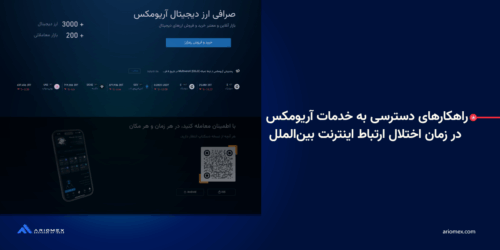راهکارهای دسترسی به خدمات آریومکس در زمان اختلال ارتباط اینترنت بین‌الملل